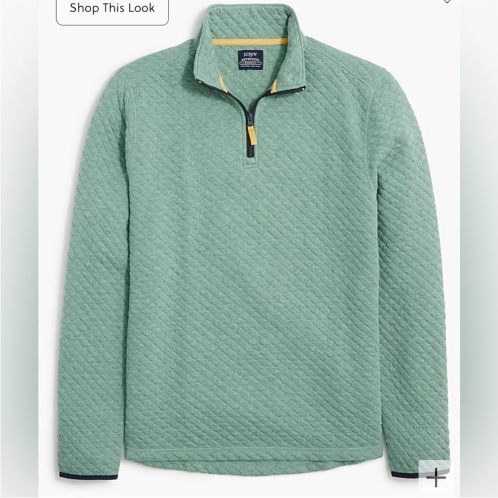 J. Crew Quilted Quarter Zip - Men’s Large
